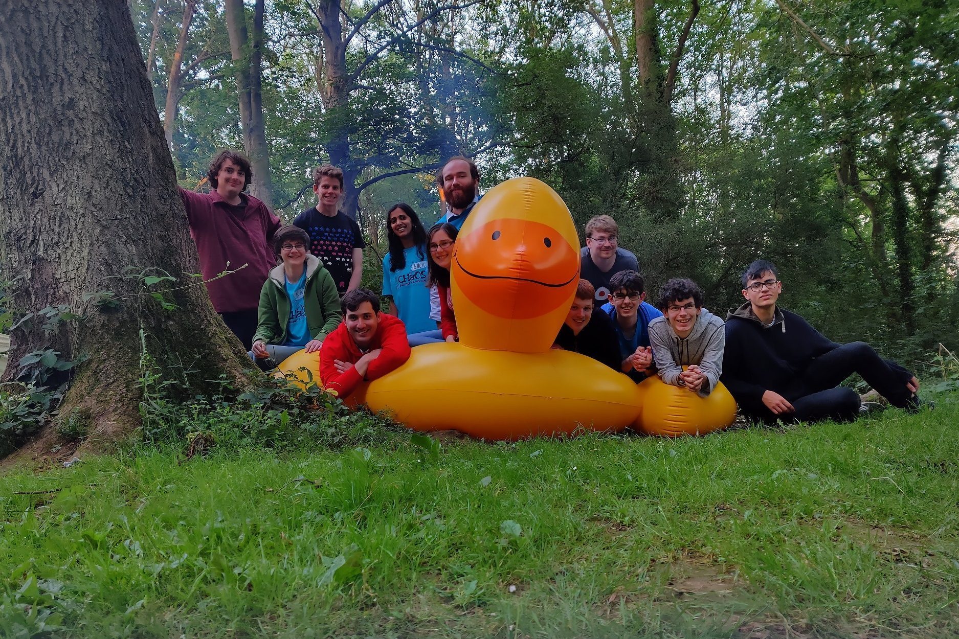 Posing with a Giant Duck!