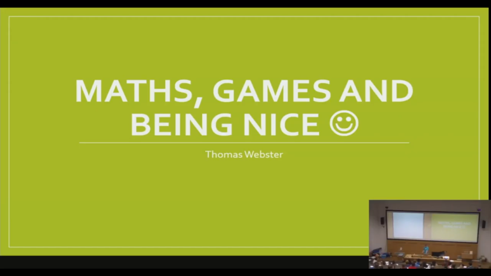 Games and the mathematics of being nice